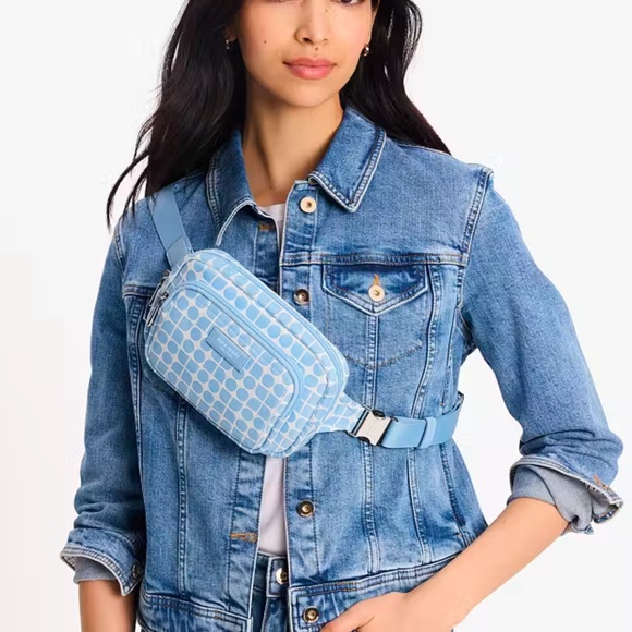 Kate Spade Noel Jacquard Belt Bag
Astral Blue 
NWT - Picture 7 of 16